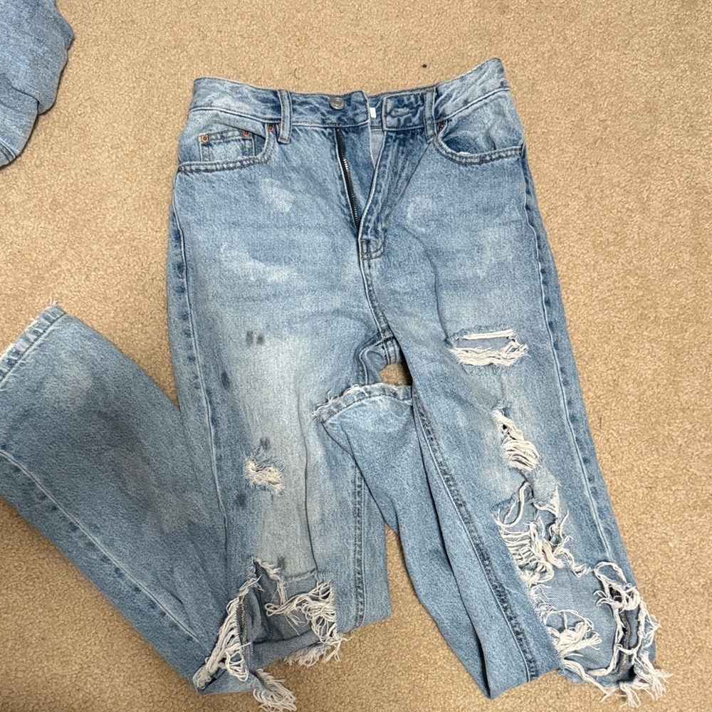 PacSun Light Blue Distressed Boyfriend Jeans